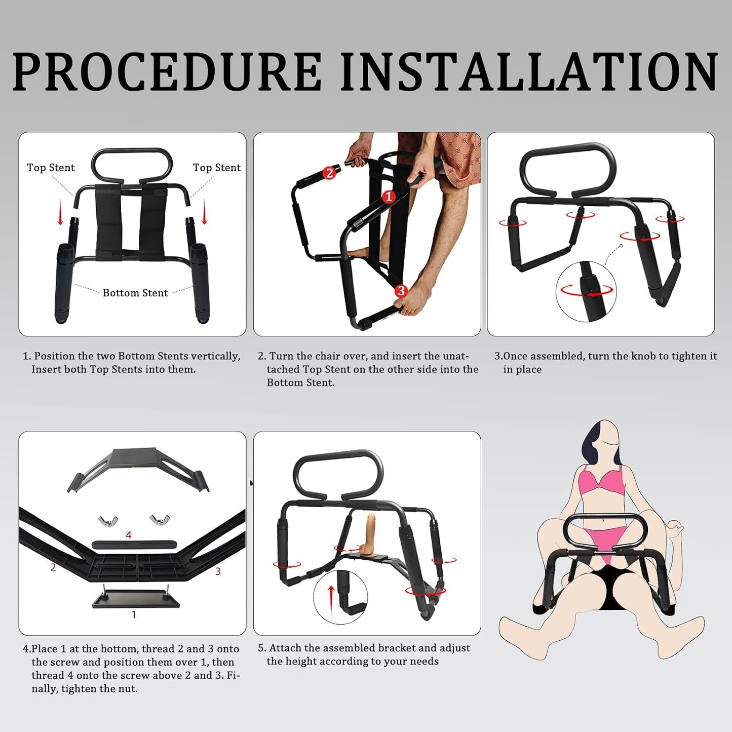 SinGravity Adjustable Bouncing Dildo Mount Sex Chair