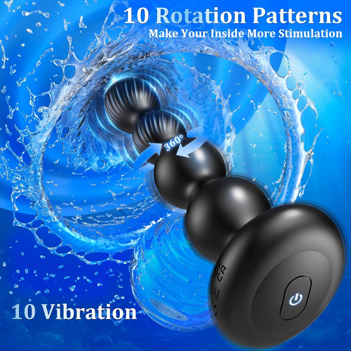 LumeWhisper 360° Long Rotating Vibrating Butt Plug