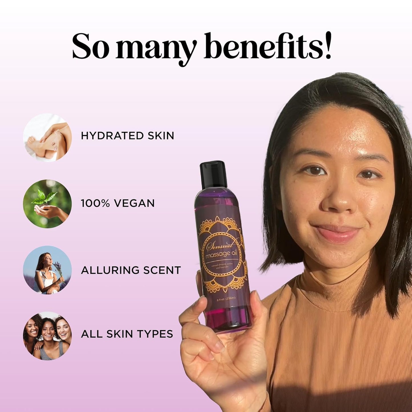 Full Body Sensual Massage Oil for Date Night
