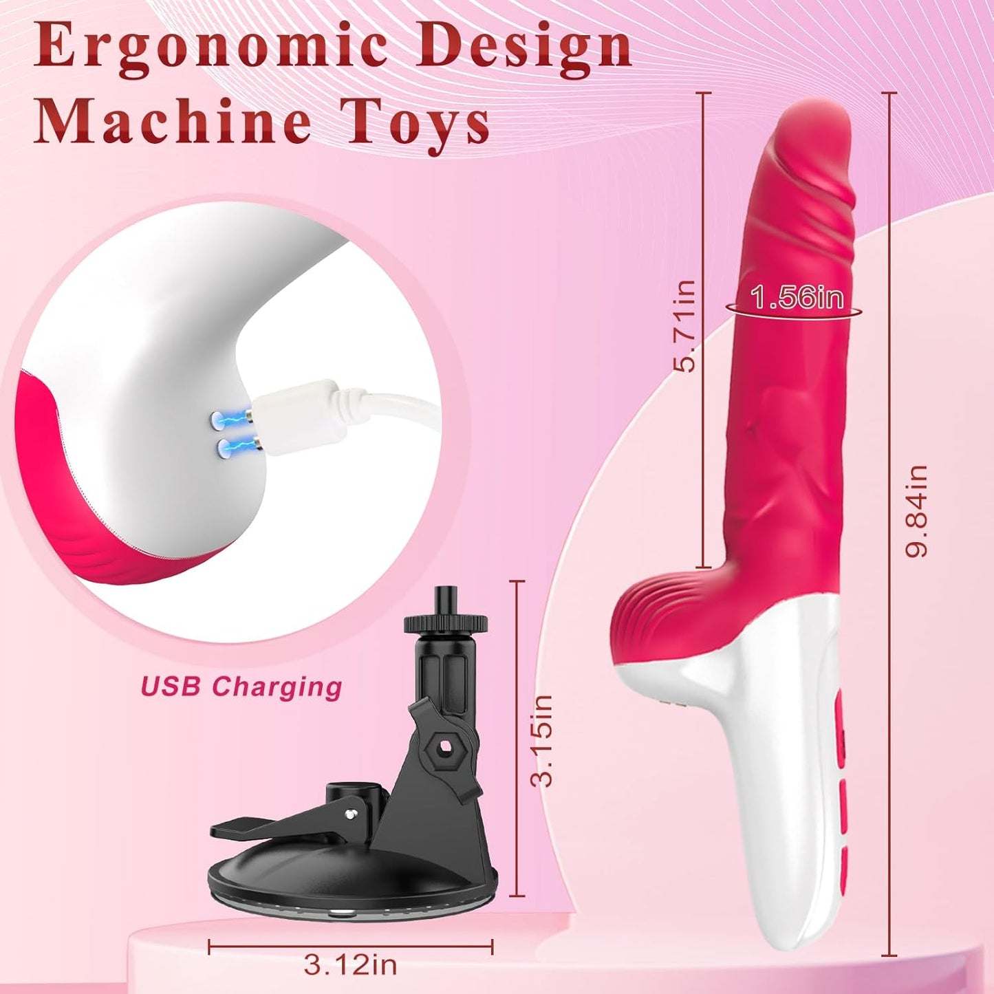 GlideCore 2 - in - 1 Thrusting Dildo Sex Machine - SinfulX -