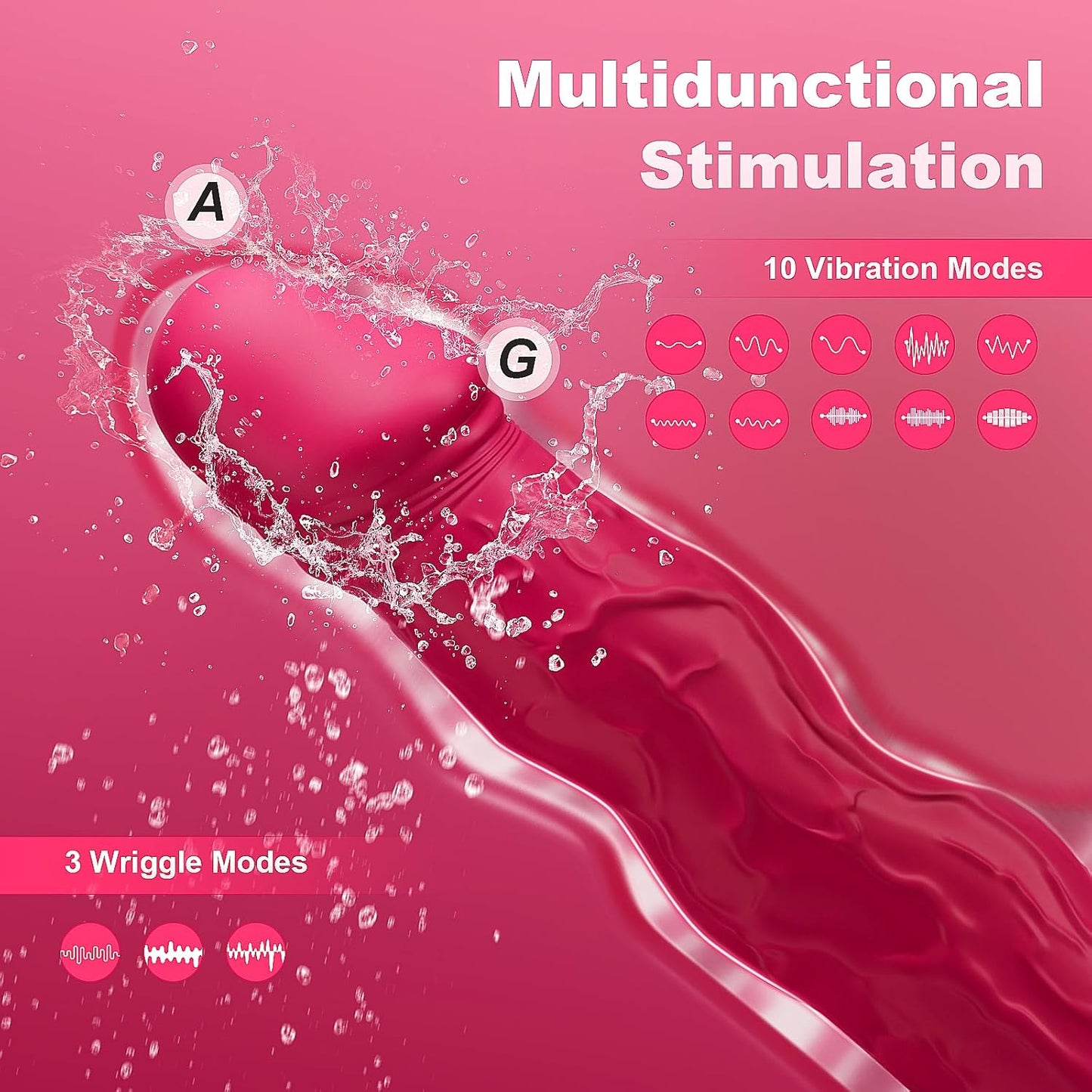 LustNova Wriggling Dildo Vibrator