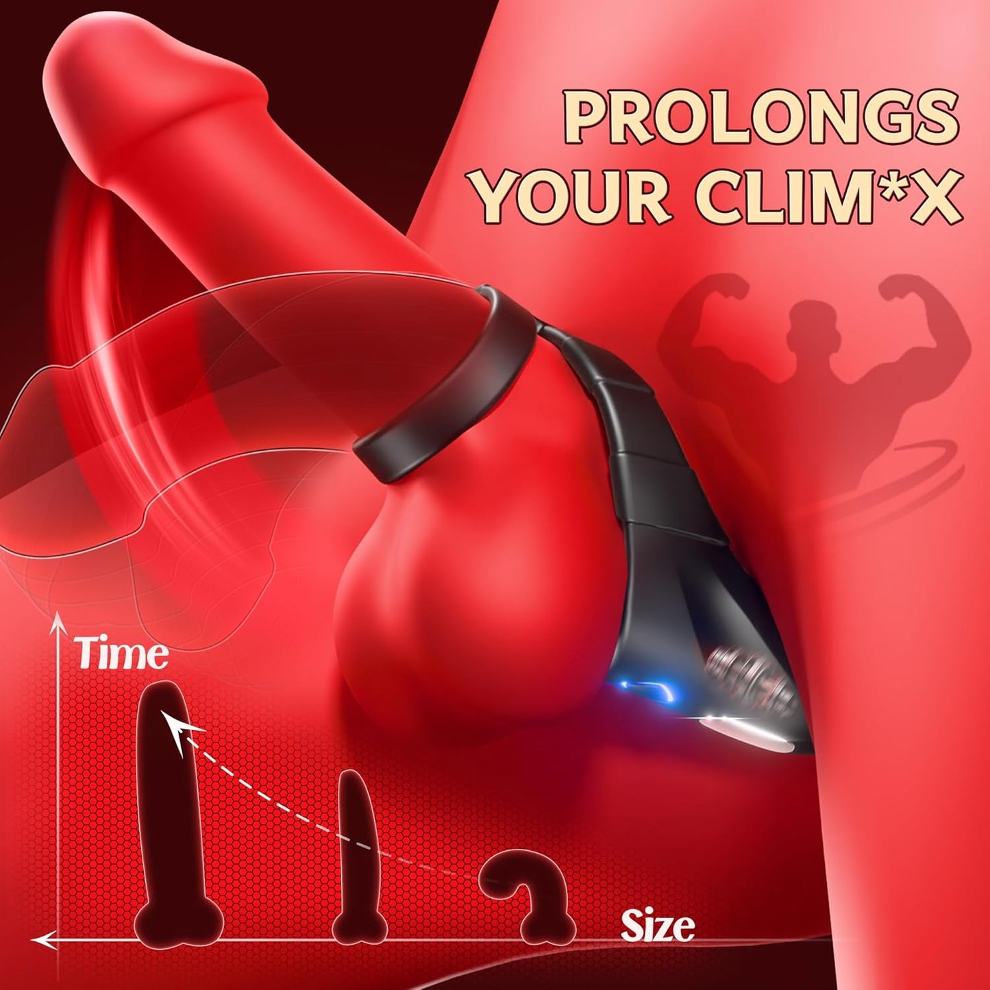 PowerHold Vibrating Penis Ring - SinfulX
