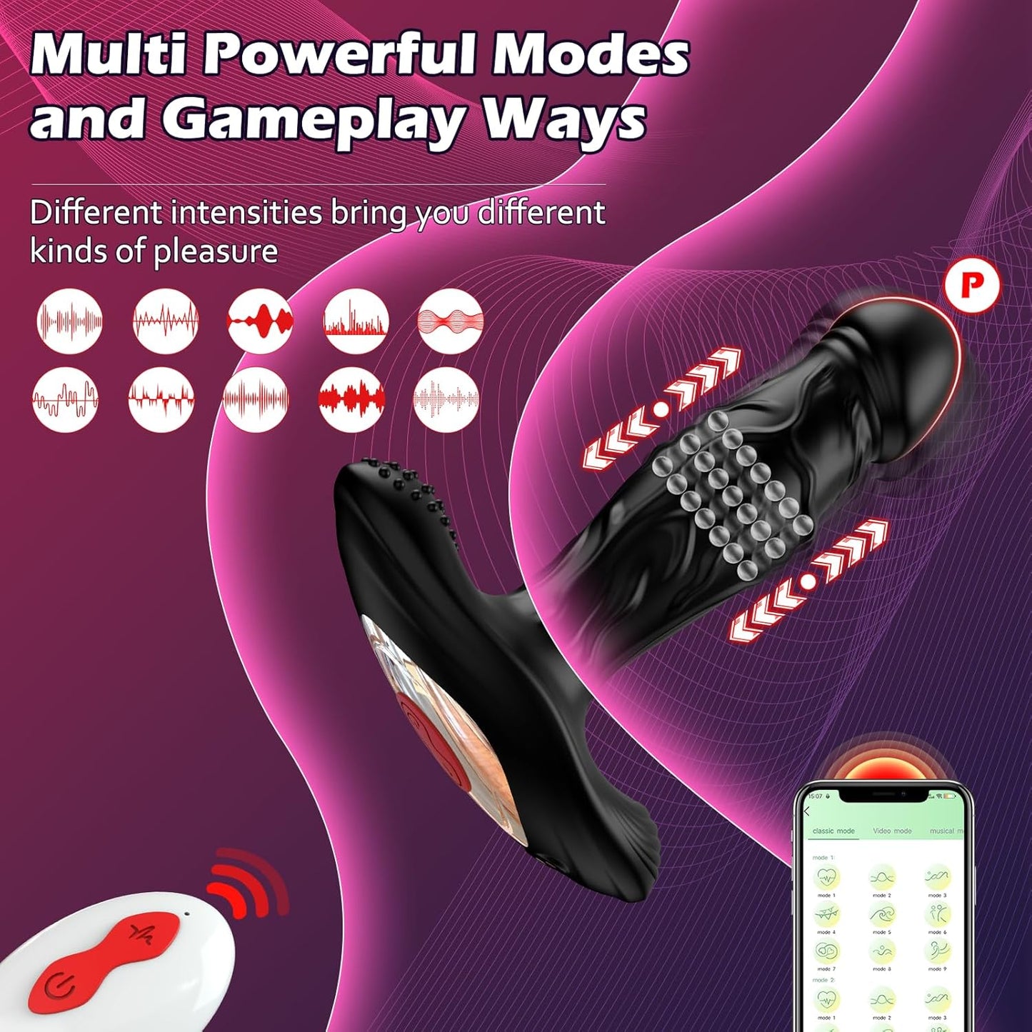TorqueProbe Prostate Massager Anal Beads Vibrator