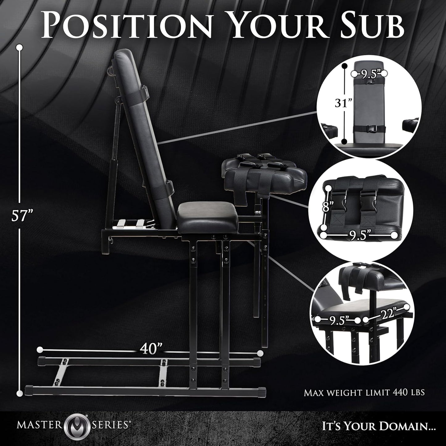 ControlChair Adjustable BDSM Obedience Chair