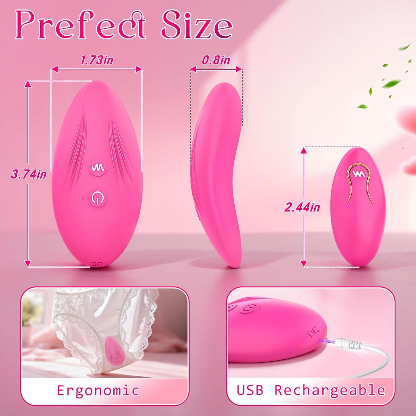 PulseLeaf APP Wearable Panty Vibrator Remote 9 Modes - SinfulX - Personal Care > Sexual Wellness > Panty Vibrator