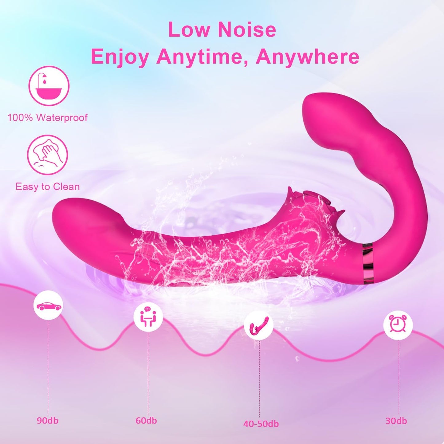TapWave Strapless Strap On Flapping Vibrator - SinfulX - Personal Care > Sexual Wellness > Strapless Strap - On