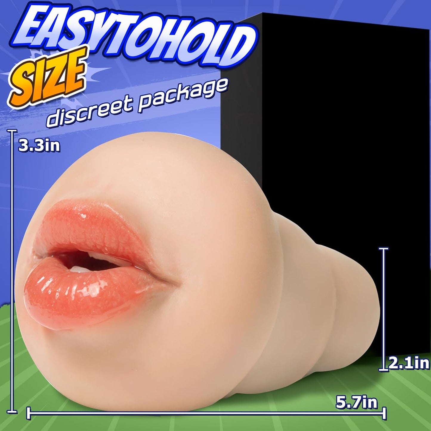 Pocket Pussy Sleeve Adapted to Any Penis Pump or Male Masturbator, Mouth Shaped, Adult Sex Toy, Washable and Portable, Flesh - SinfulX -