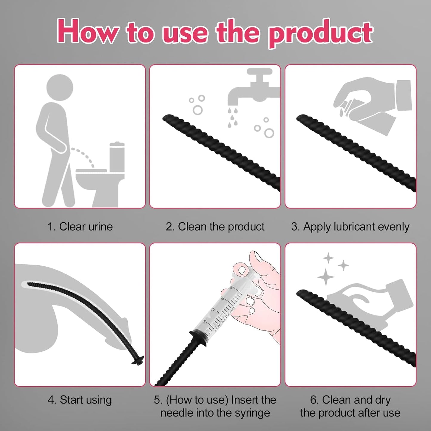 DualPath 5PCS Urethral Sounds Silicone Dilator Set - SinfulX - Personal Care > Sexual Wellness > Penis Plug