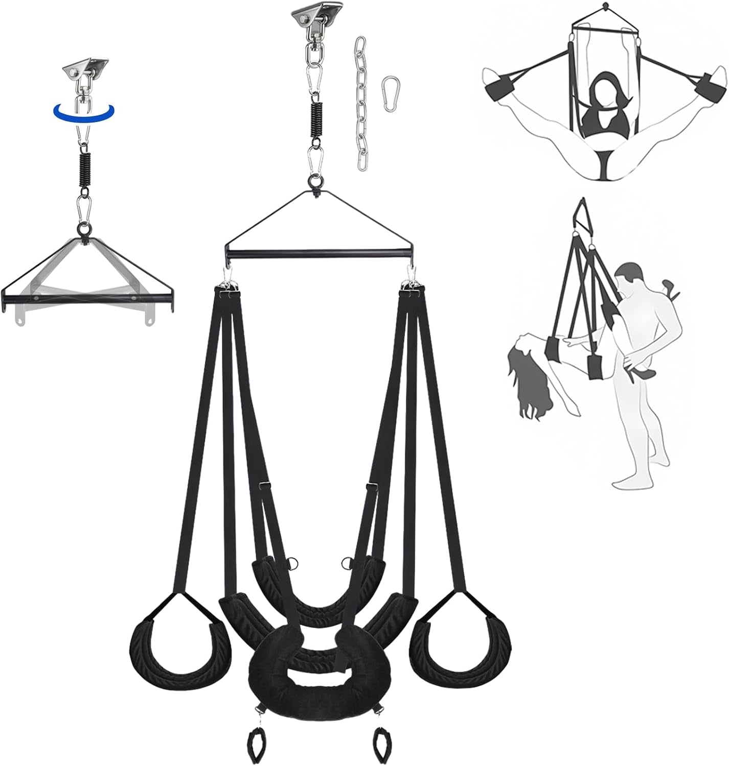TitanOrbit 360° Ceiling Sex Swing 1000lb - SinfulX -