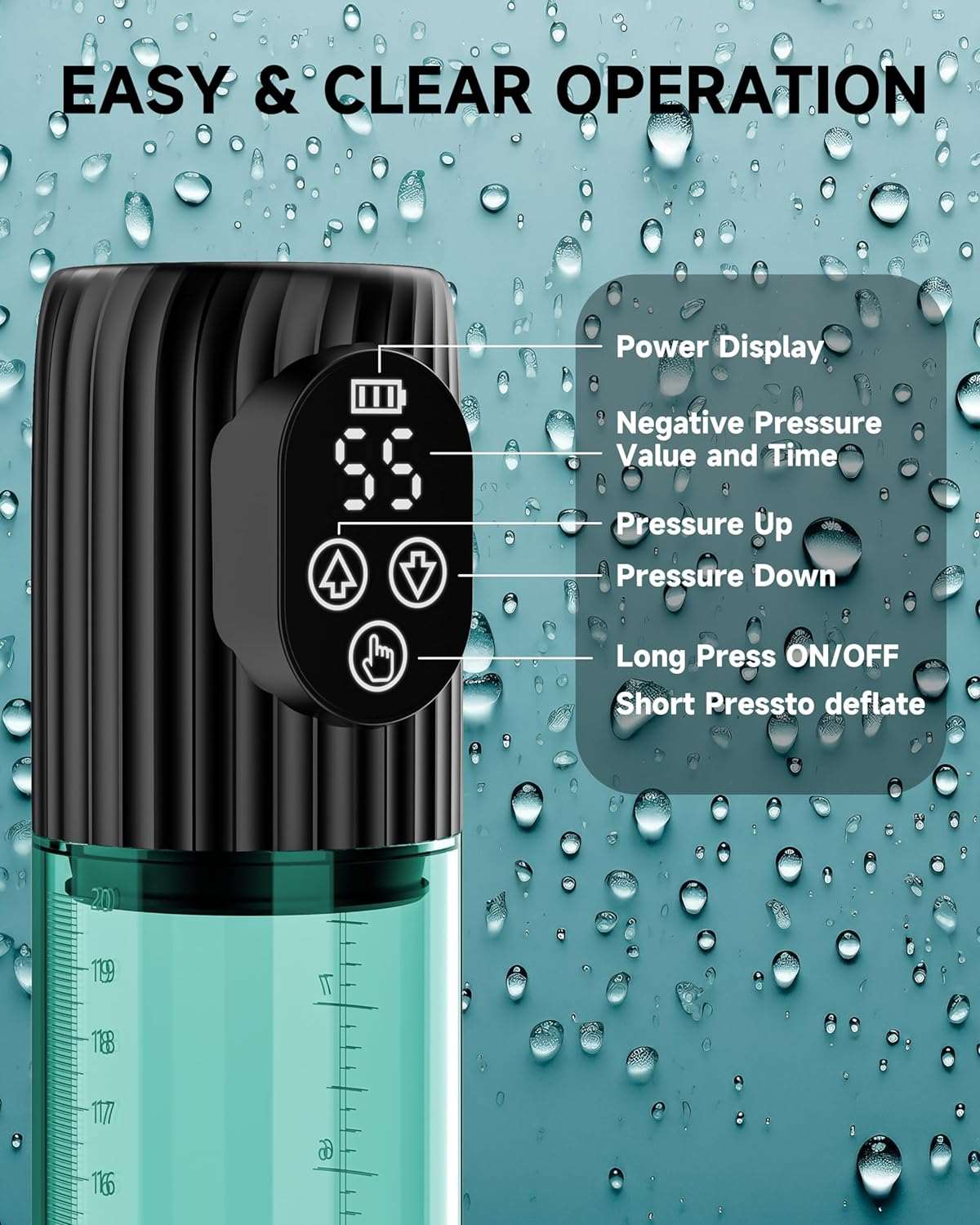 AquaGrip Penis Pump Male Masturbator - SinfulX