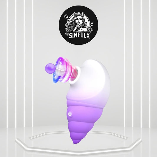 Conch - Shaped Clit Power Suction Vibrator - SinfulX