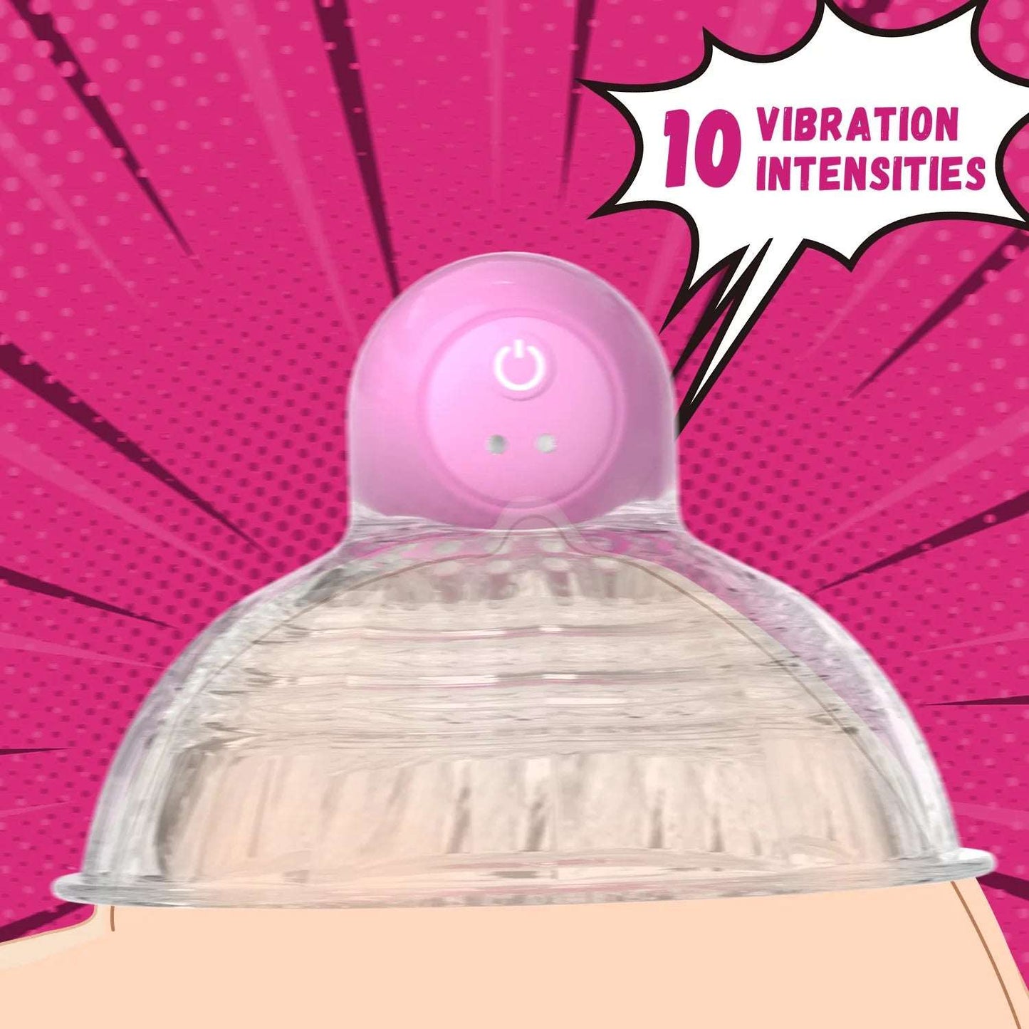 Remote - Controlled Vibration Nipple Teasers - SinfulXVibrating Nipple Clamps