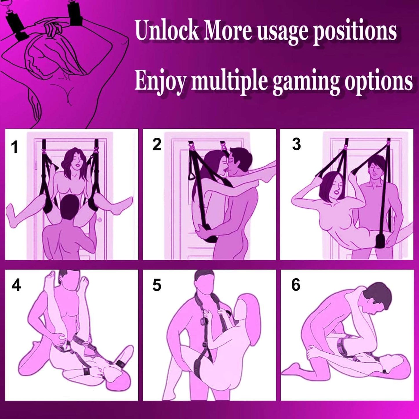 Beginner - Friendly BDSM Sex Swing - SinfulX