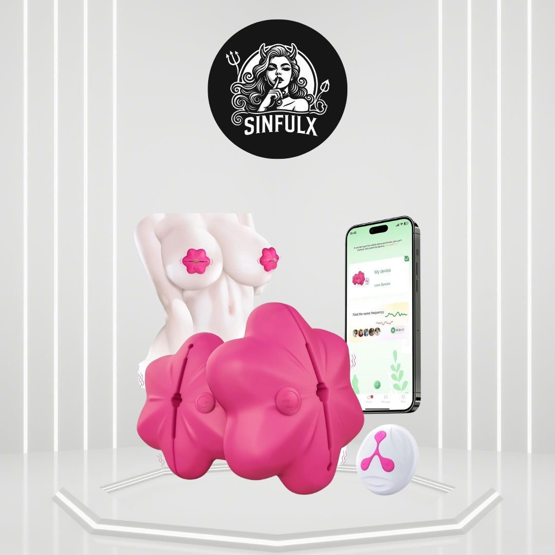 Flower Nipple Vibrator Remote & App-Controlled SinfulX Flower Nipple Vibrator Remote & App-Controlled SinfulX