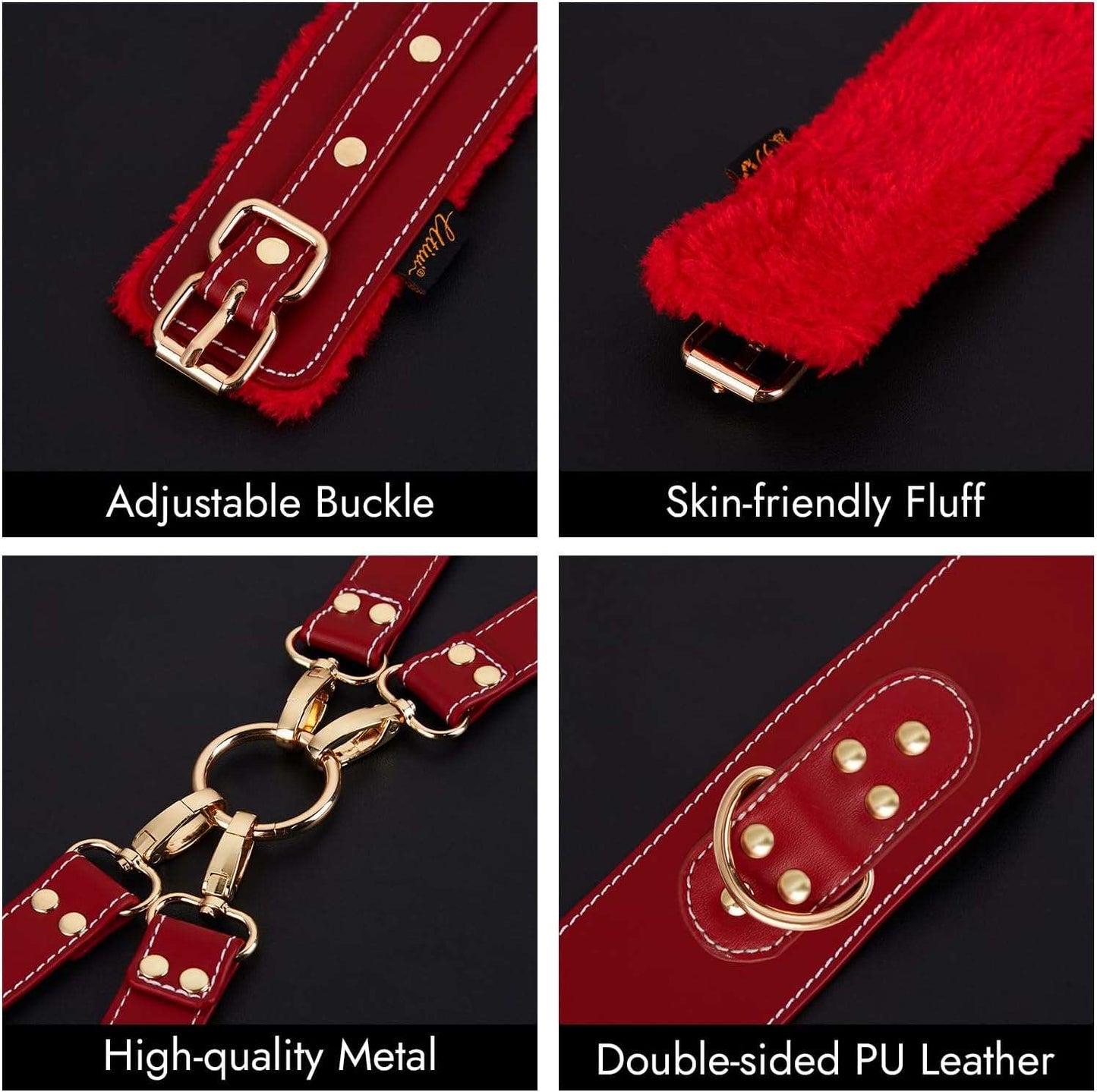 6 - Piece Complete BDSM Restraint Set - SinfulX
