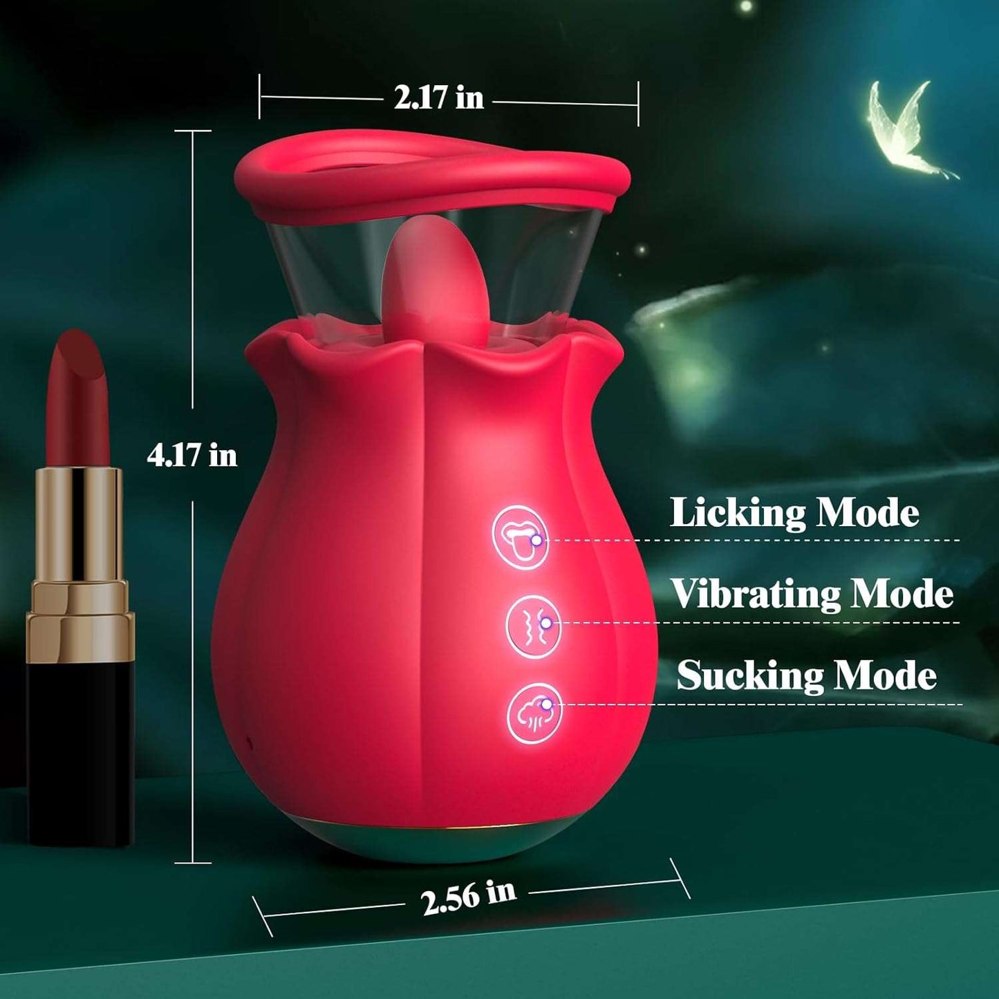 Blooming Rose Clitoral Suction Vibrator - SinfulX