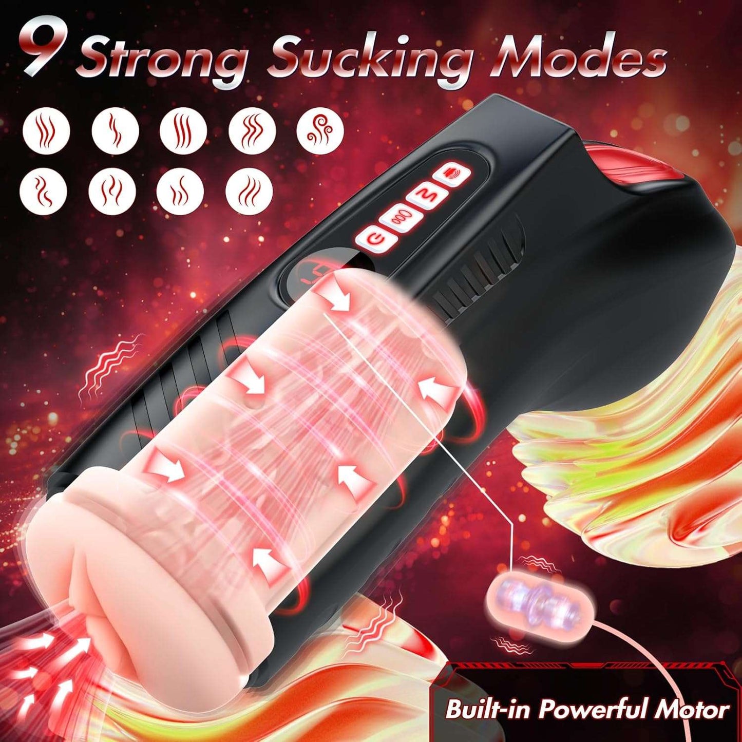 Intensifying Multi - Suction Male Masturbator - SinfulX