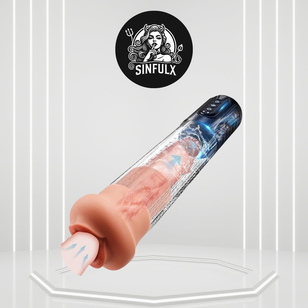 3-in-1 Male Masturbator Pump Realistic Vagina & Mouth SinfulX 3-in-1 Male Masturbator Pump Realistic Vagina & Mouth SinfulX
