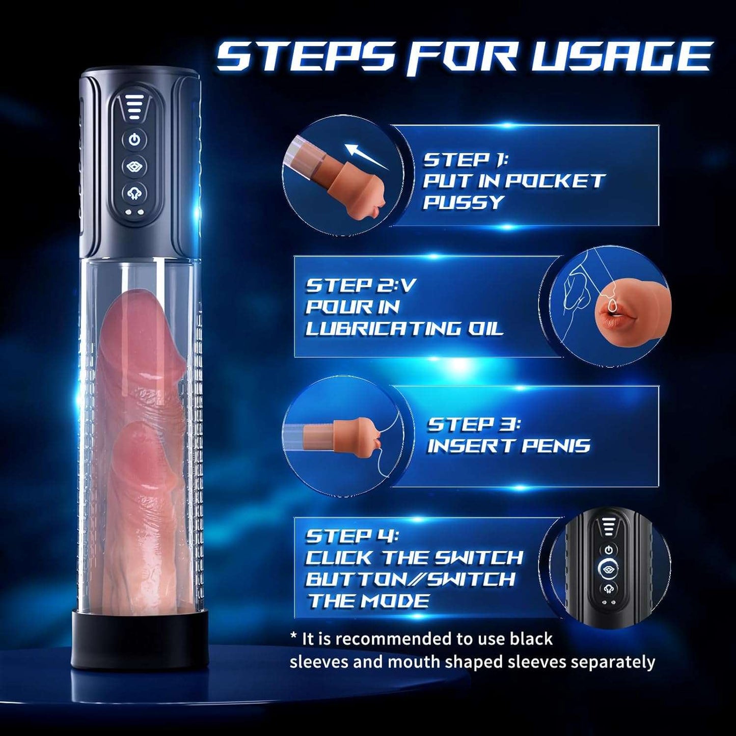 Realistic Vagina Chamber Male Masturbator - SinfulX
