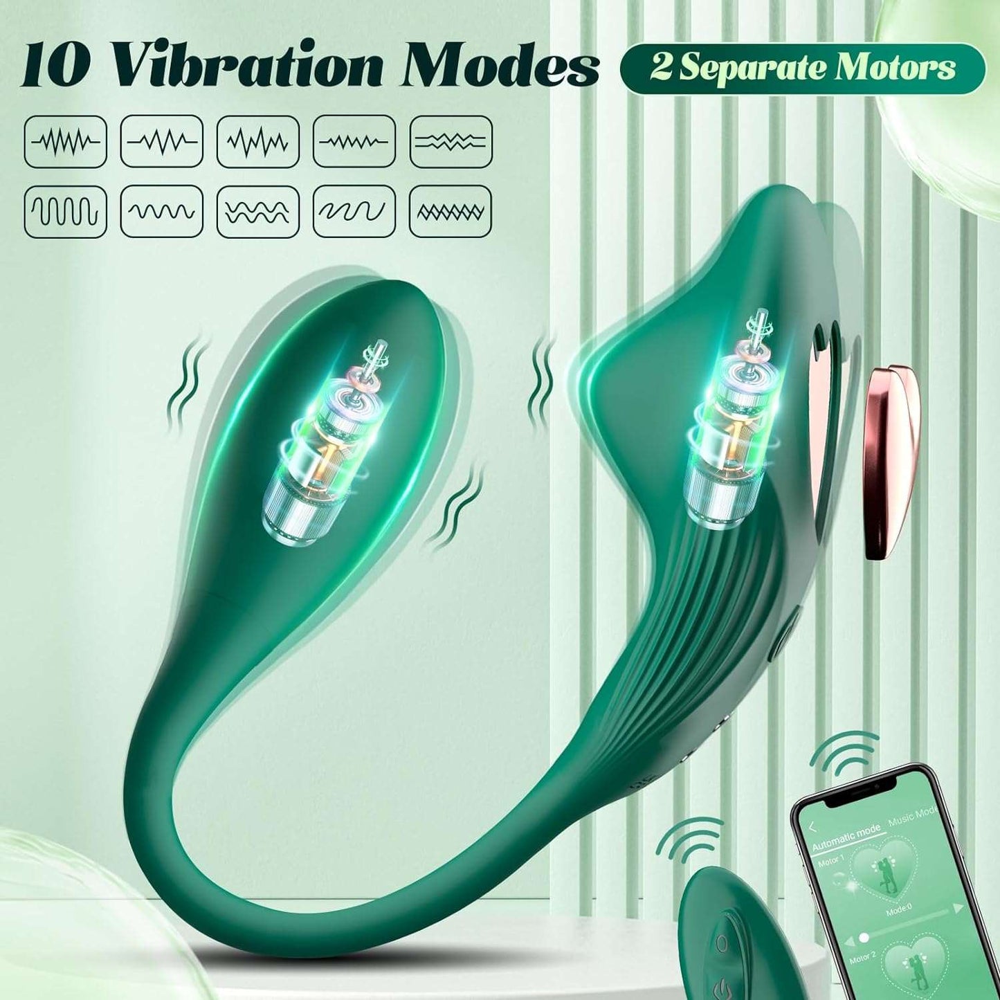 Powerful Remote Control Couples Stimulation Vibrator - SinfulX