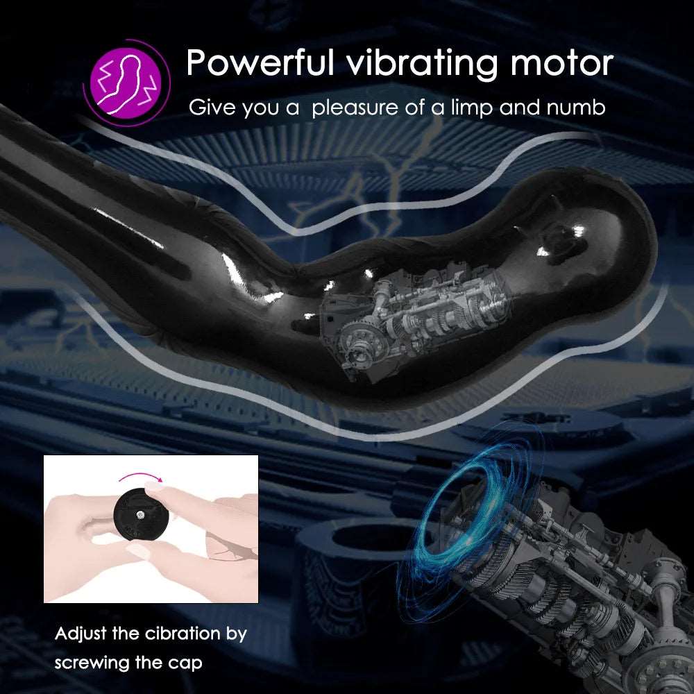Premium Intense Curved Anal Vibrator - SinfulXVibrating Butt Plug