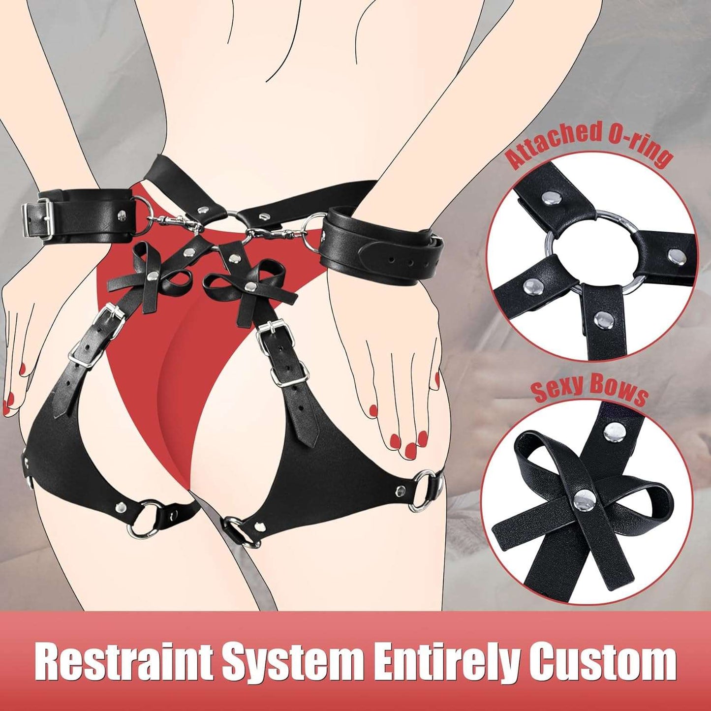 BDSM Hip & Thighs Restraints - SinfulX