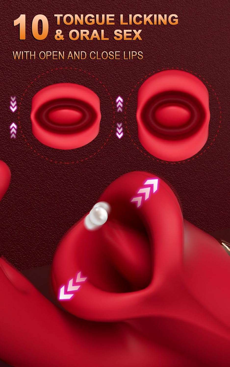 Dual - Stimulation Clitoral and G - Spot Vibrator Dildo - SinfulX