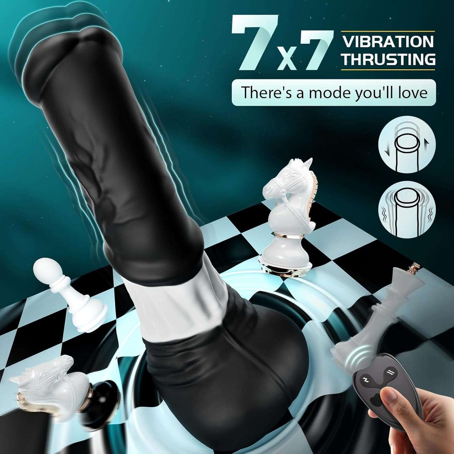Remote Control Monster Dildo Vibrator - SinfulX