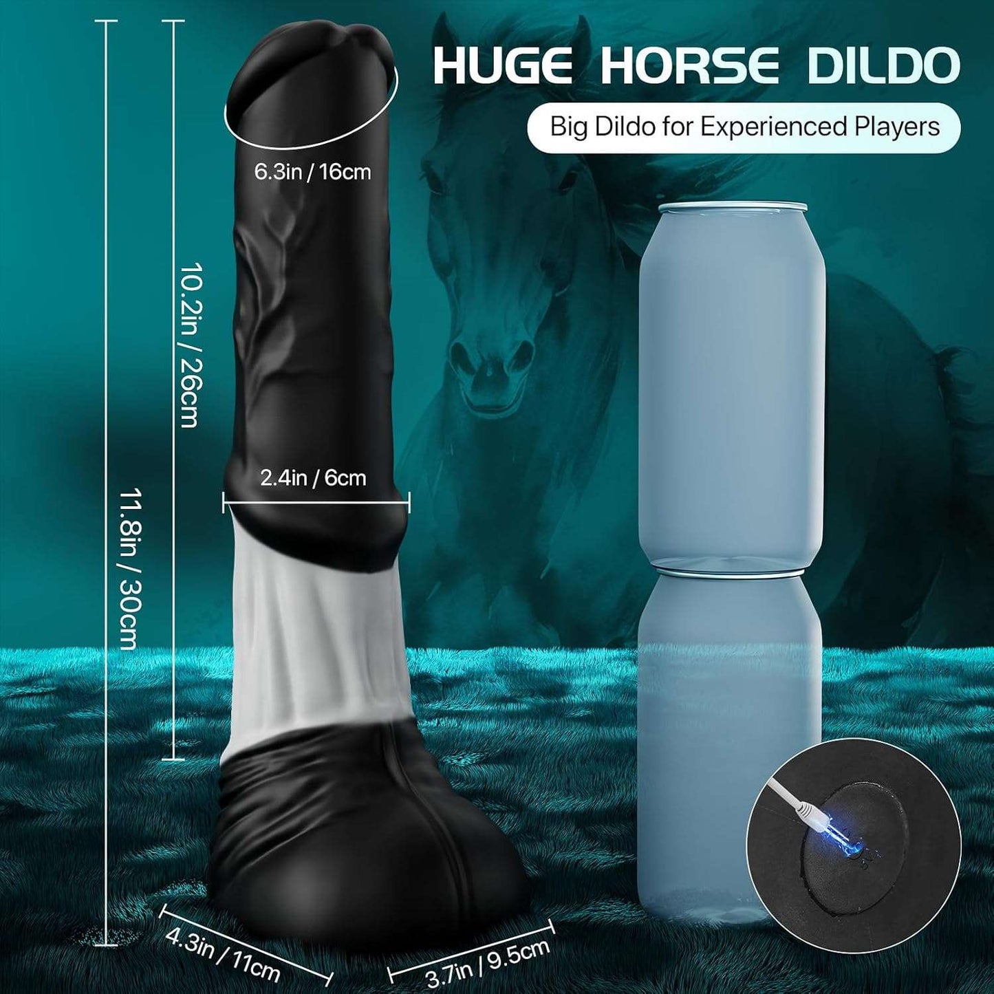 Remote Control Monster Dildo Vibrator - SinfulX