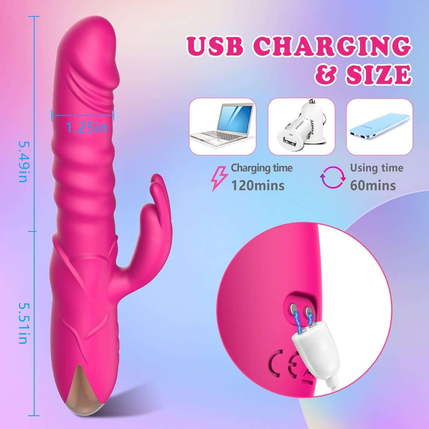 Thrusting G - Spot Rabbit Vibrator - SinfulX