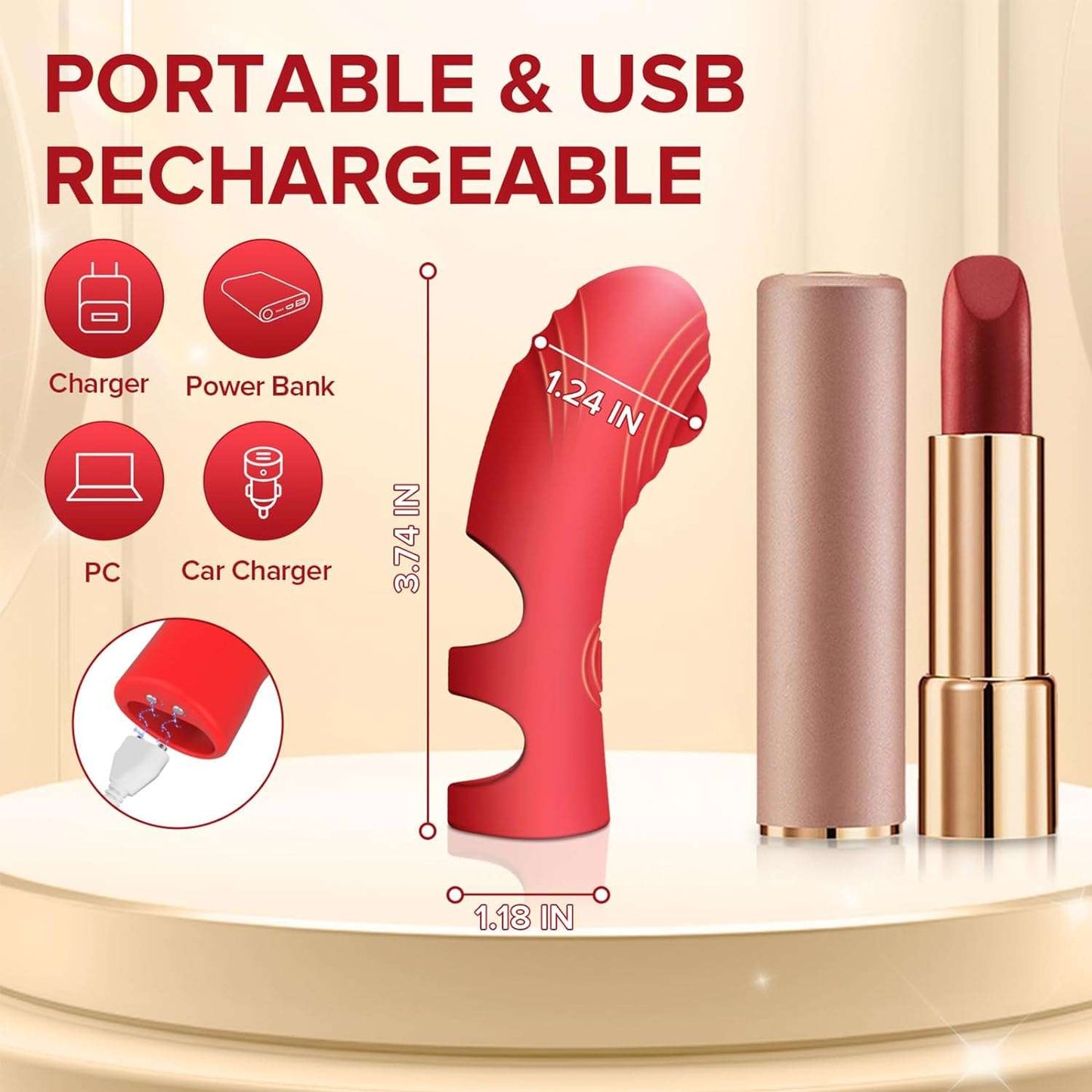 PowerTrend Powerful Vibrations Finger Vibrator - SinfulX