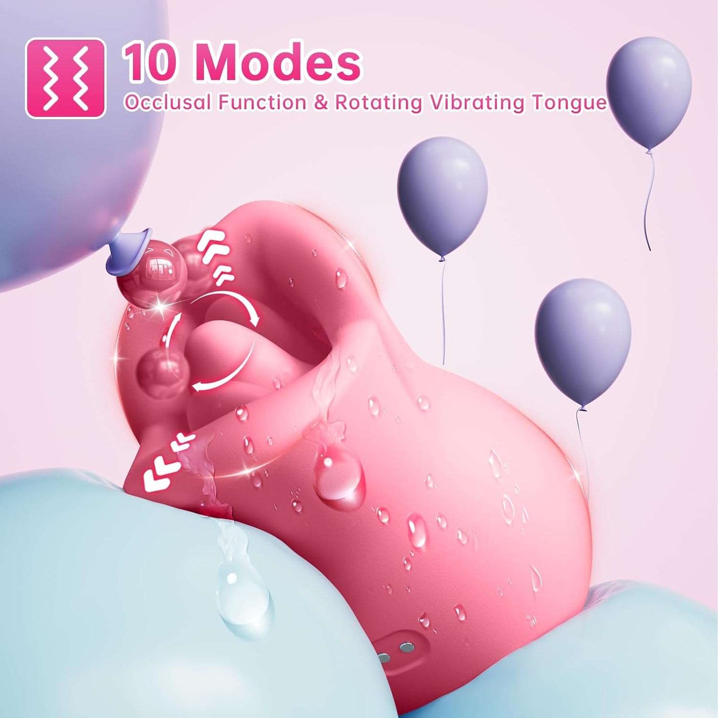 ErgoPulse Rotating Tongue Clitoral Stimulator - SinfulX