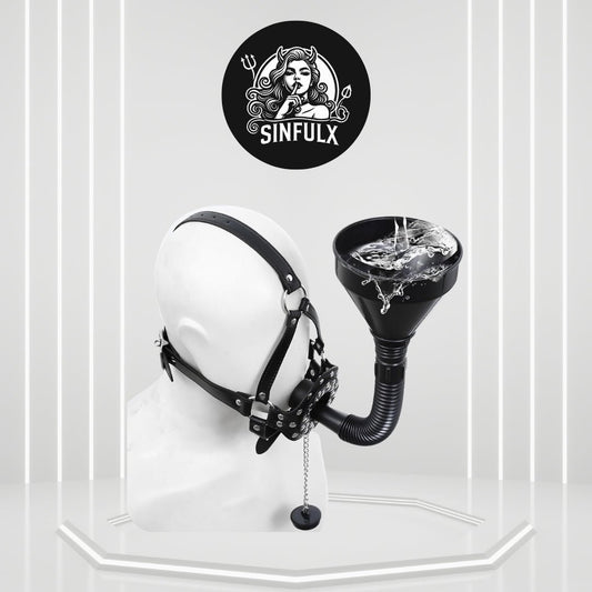 Extreme BDSM Funnel Sex Mask - SinfulX