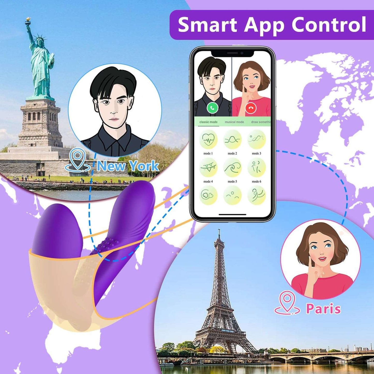 SculptCrave App Control Dual Stimulation Vibrator - SinfulX