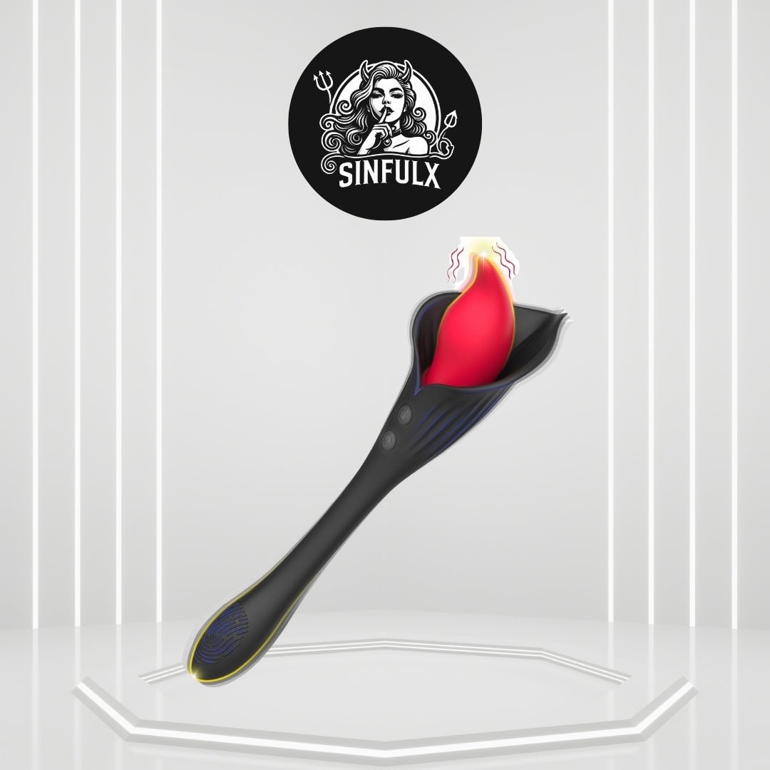 FloralDelight Rose Clitoral Stimulation Vibrator - SinfulX