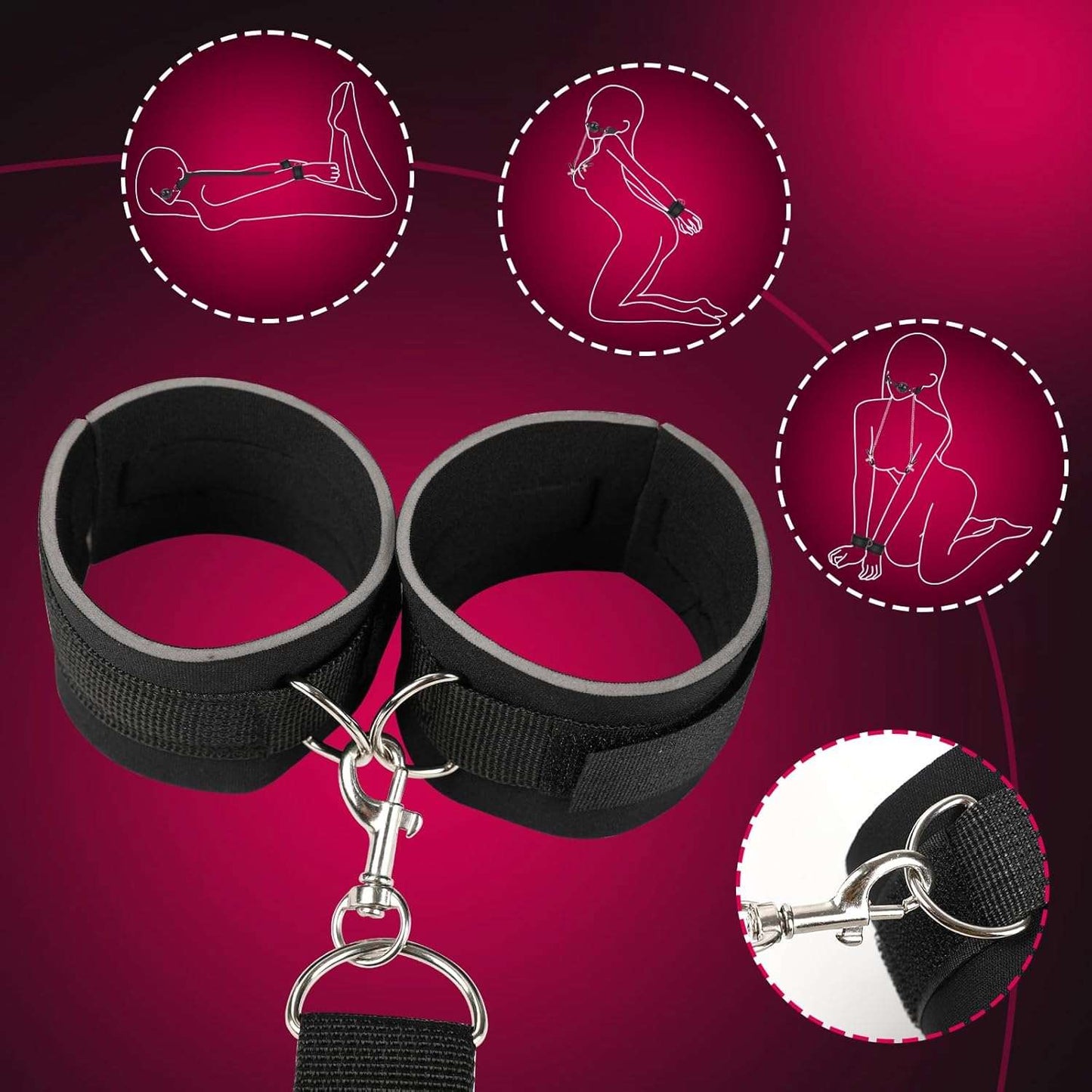 Front & Back BDSM Bondage Restraints - SinfulX