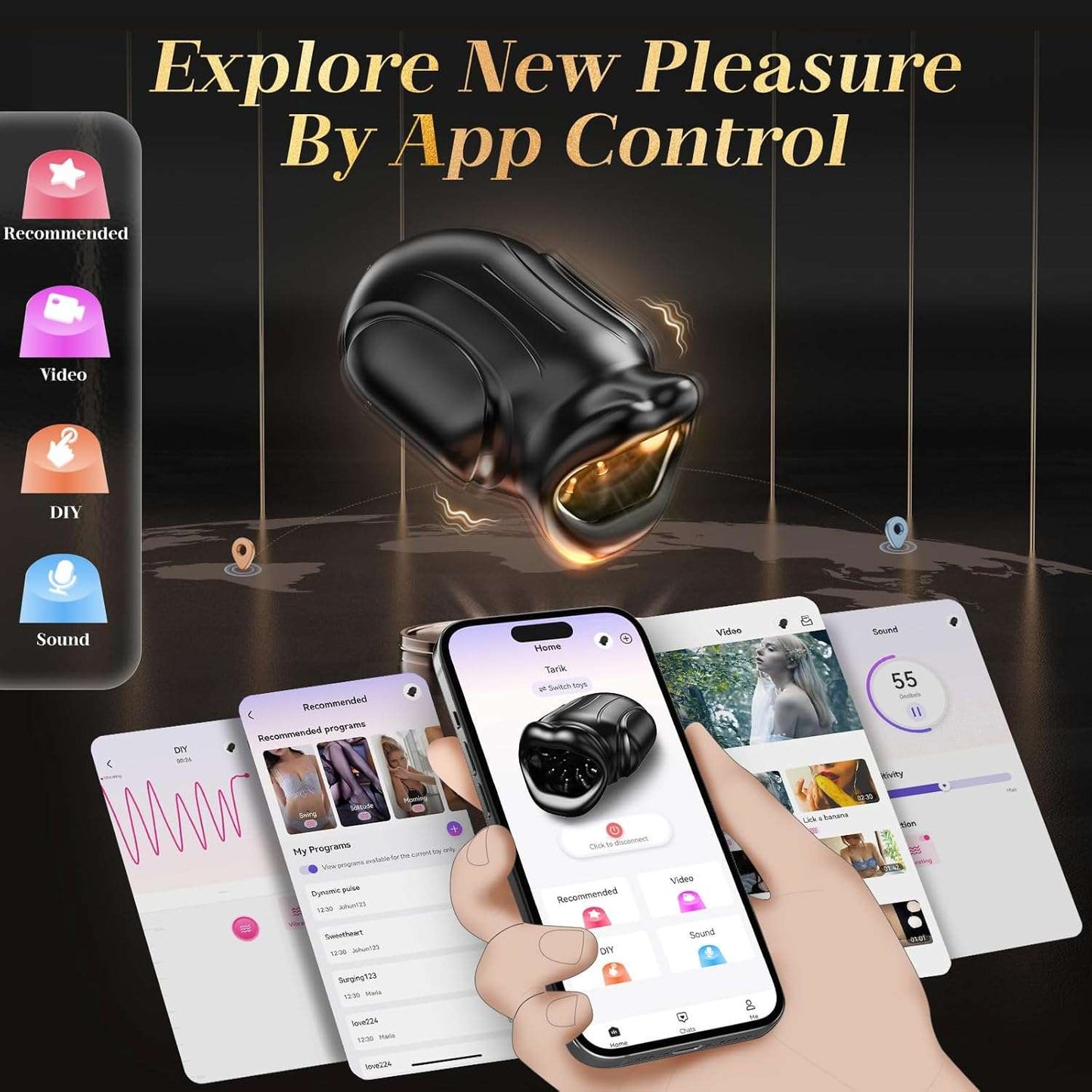 HeatStroke App Control Male Training Masturbator - SinfulX
