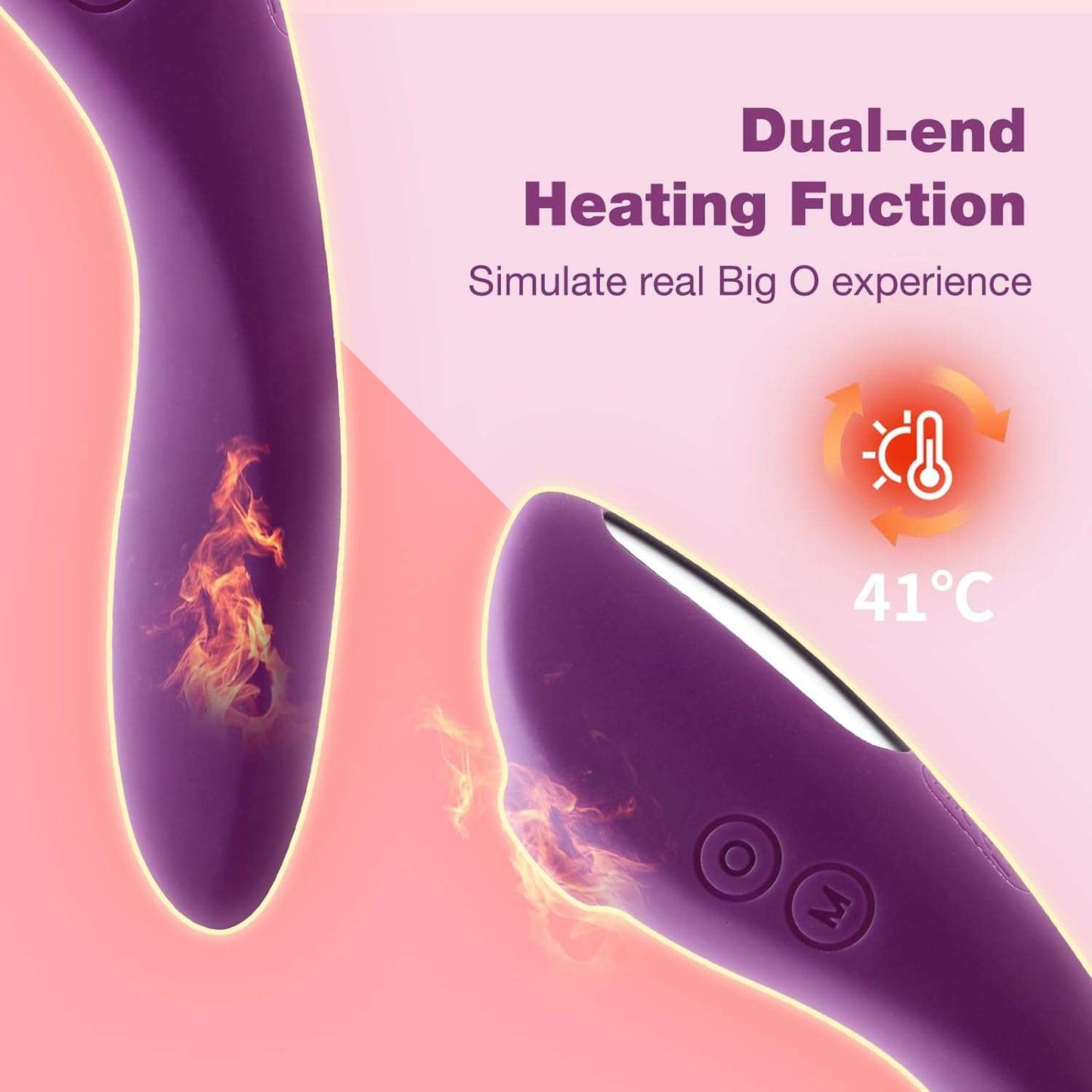 HeatWave Clitoral Suction Vibrator Dildo - SinfulX