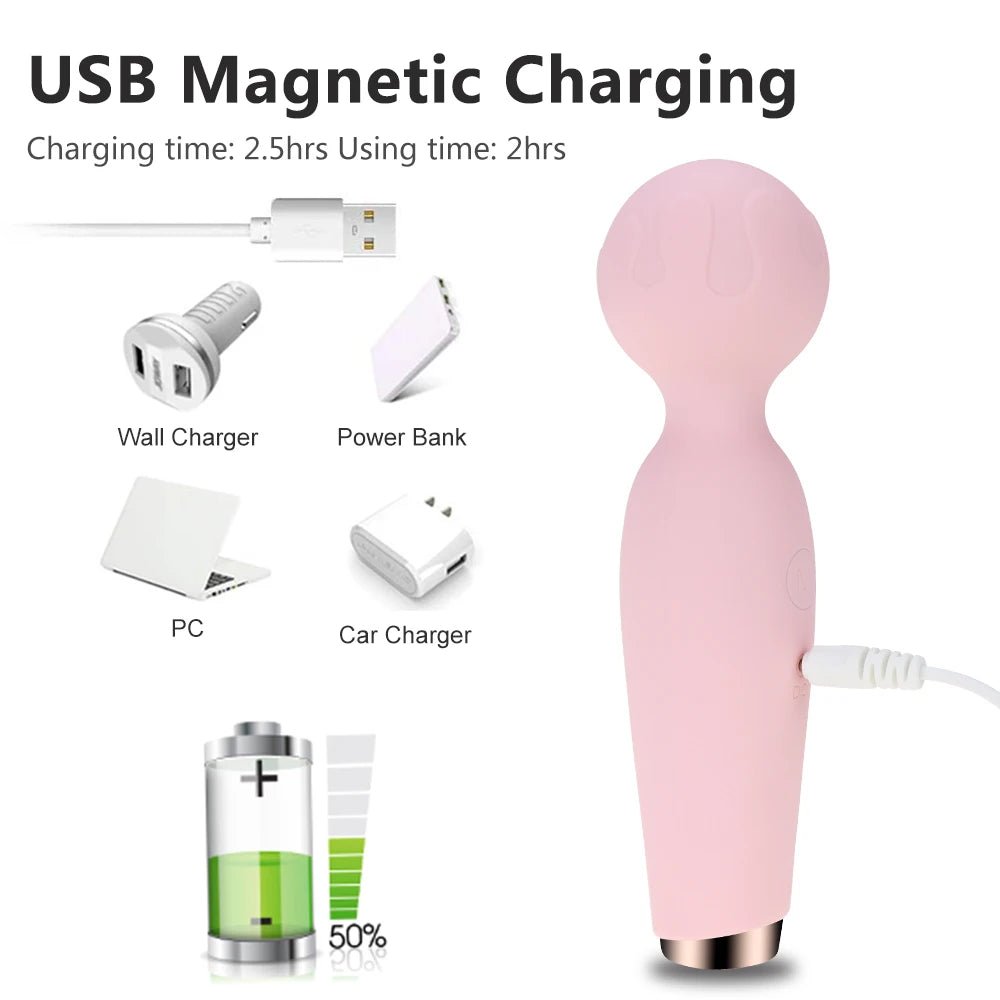 FeatherTouch Clit Massager Wand - SinfulXClitoral Vibrator Wand