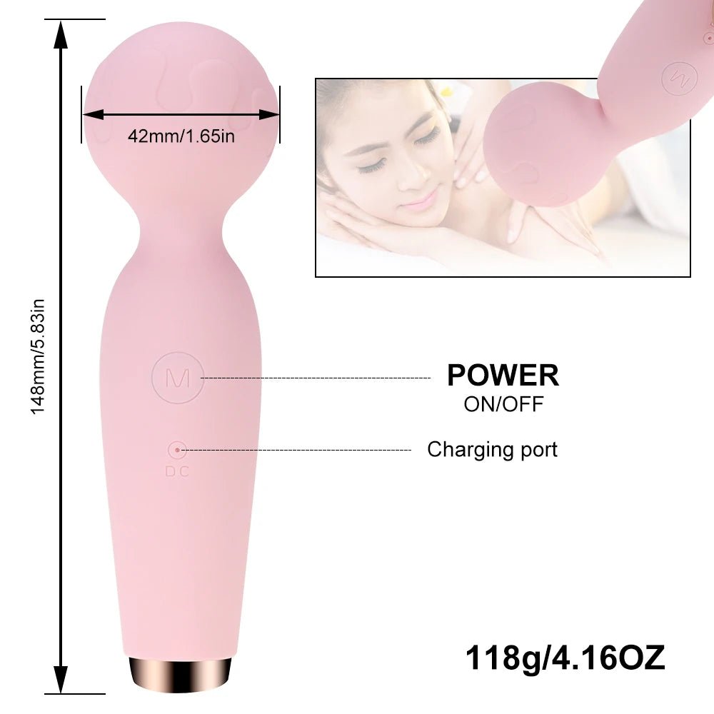 FeatherTouch Clit Massager Wand - SinfulXClitoral Vibrator Wand