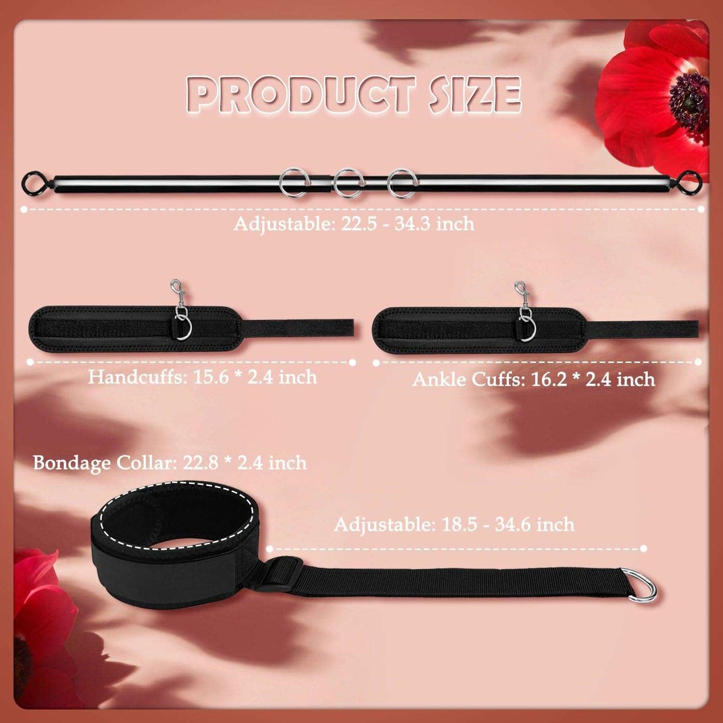 BoundBar Neck - to - Wrist BDSM Kit - SinfulX