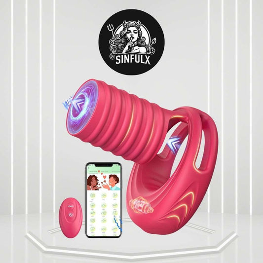 LustHalo Intense Stimulation Remote Control Penis Ring - SinfulX