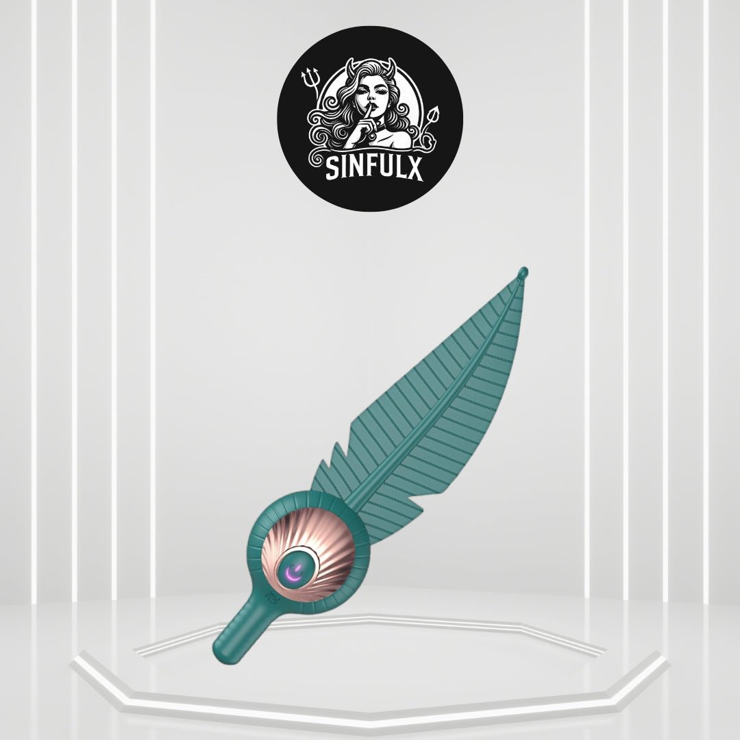 LuxeWhisper BDSM Foreplay Feather Vibrator - SinfulX