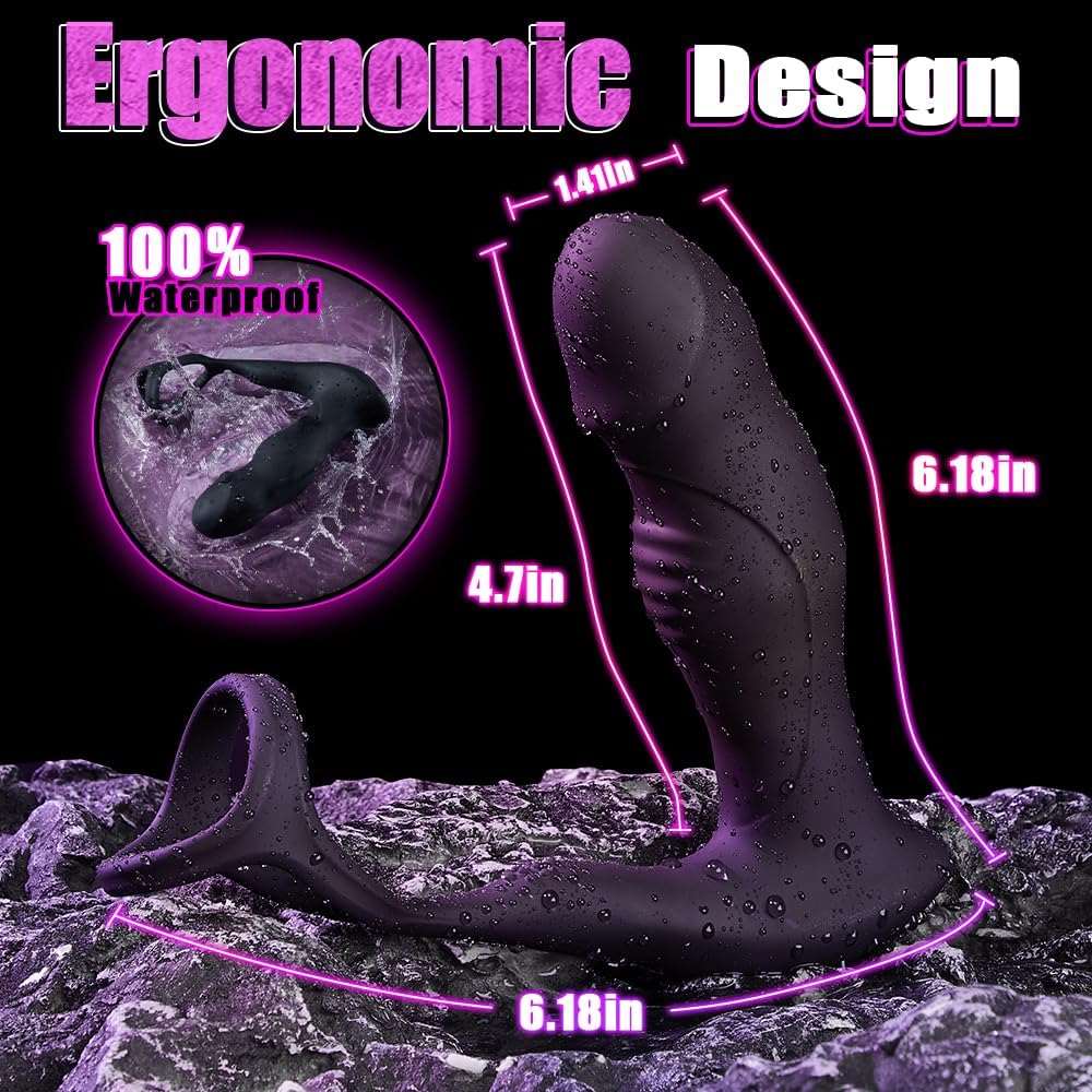 PowerThrust Prostate Vibrator Penis Ring - SinfulX