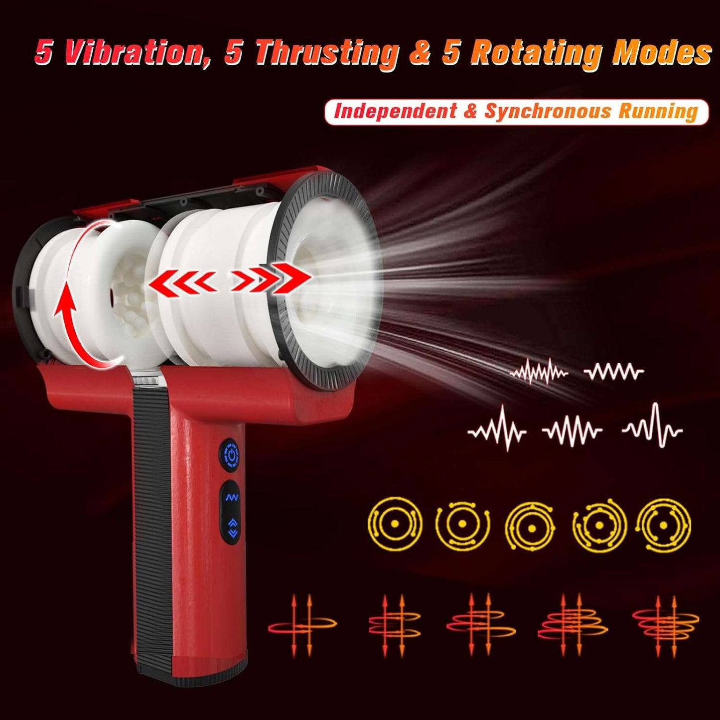 MonarchEdge Automatic Thrusting Rotating Masturbator - SinfulX