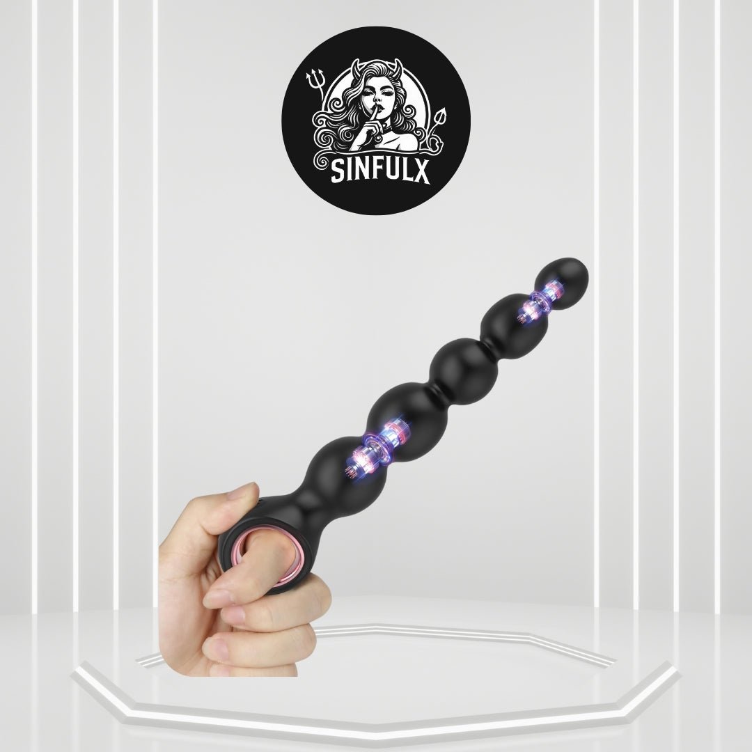 NewHorizons Vibrating Anal Beads Wand - SinfulX