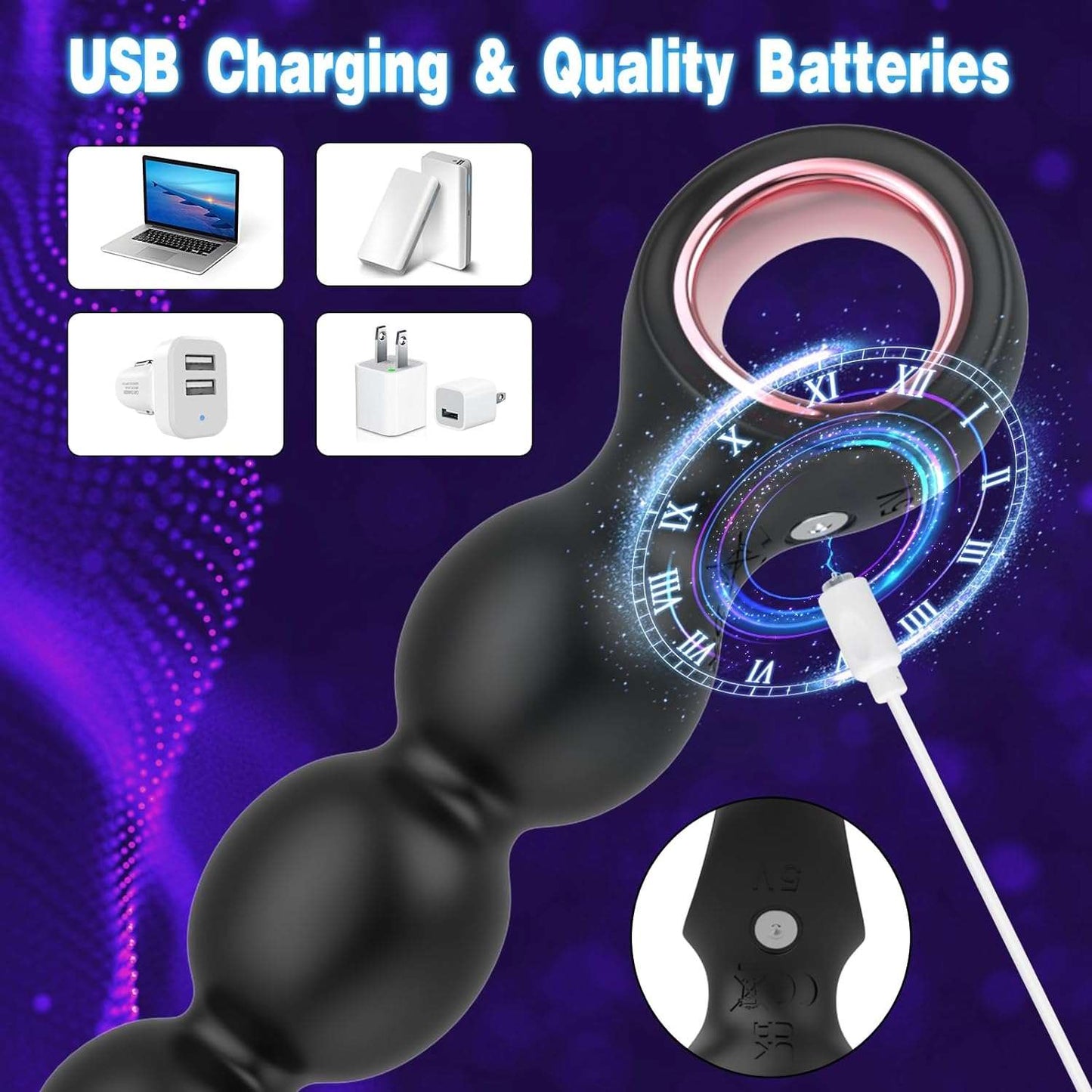 NewHorizons Vibrating Anal Beads Wand - SinfulX