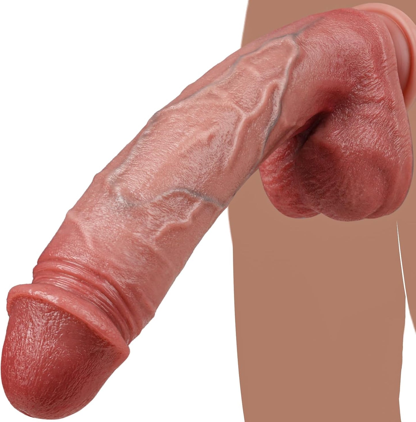 PeakMax 10.8" Dual-Layer Silicone Dildo_SinfulX_premium_sex_toys