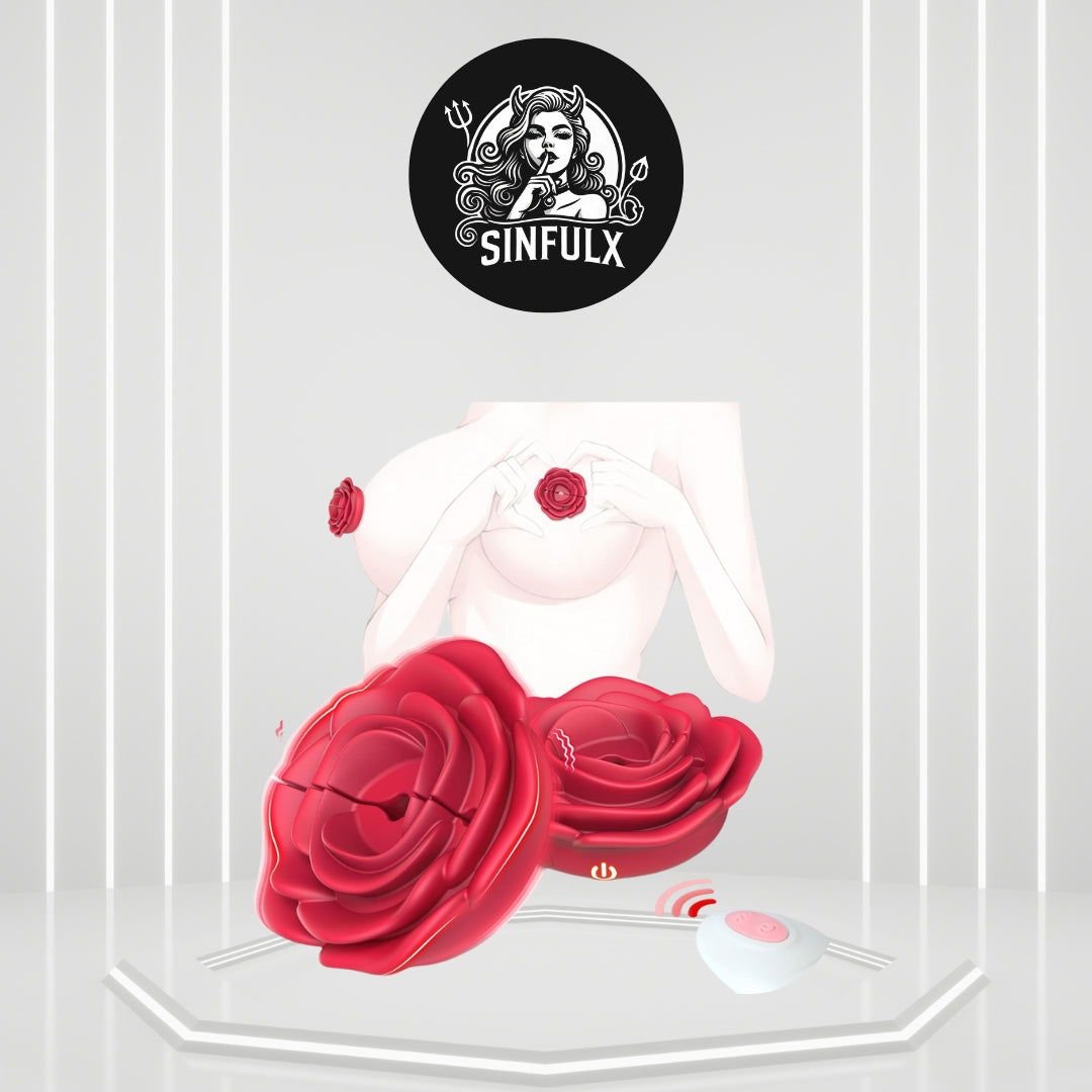 PetalClasp Luxury Rose Design Nipple Clamps - SinfulX