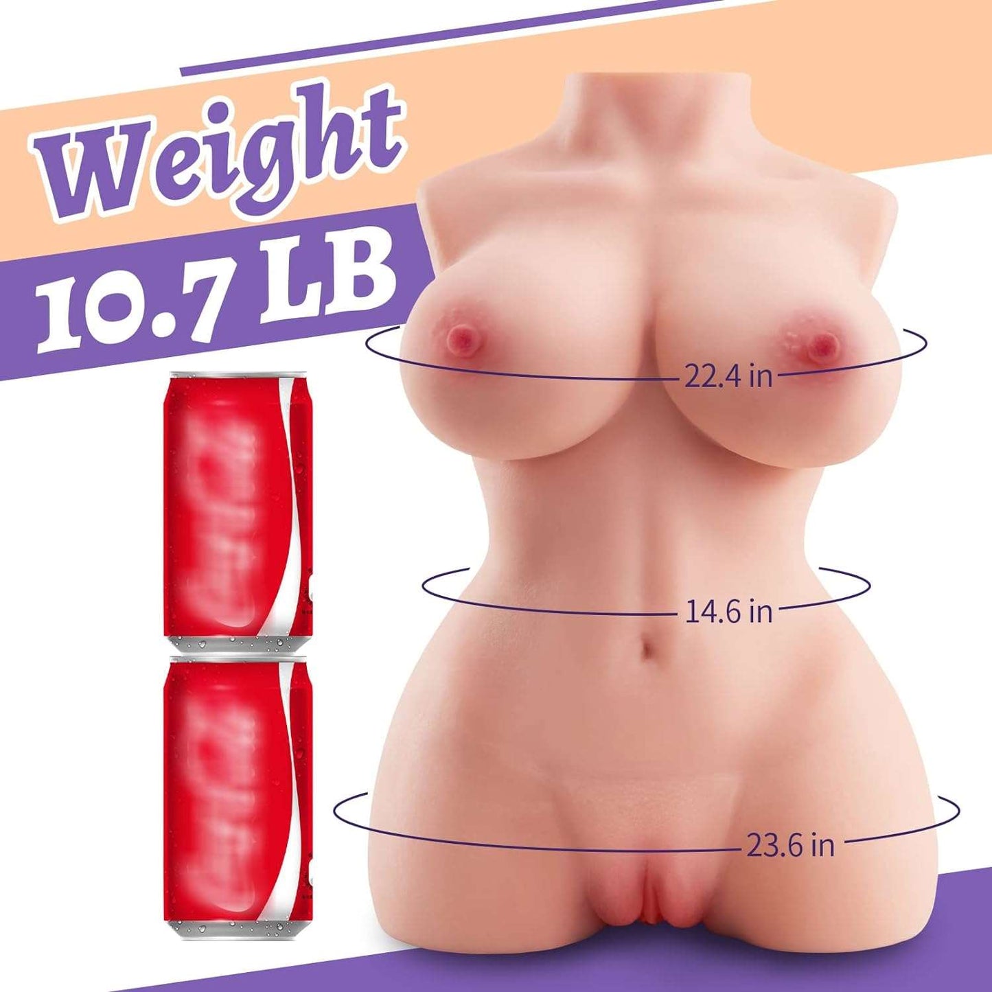 PlayMate 10.7lbs Sex Doll Masturbator - SinfulX